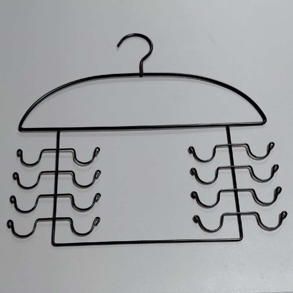 Black Multi-Tier Hanger for Home Organization